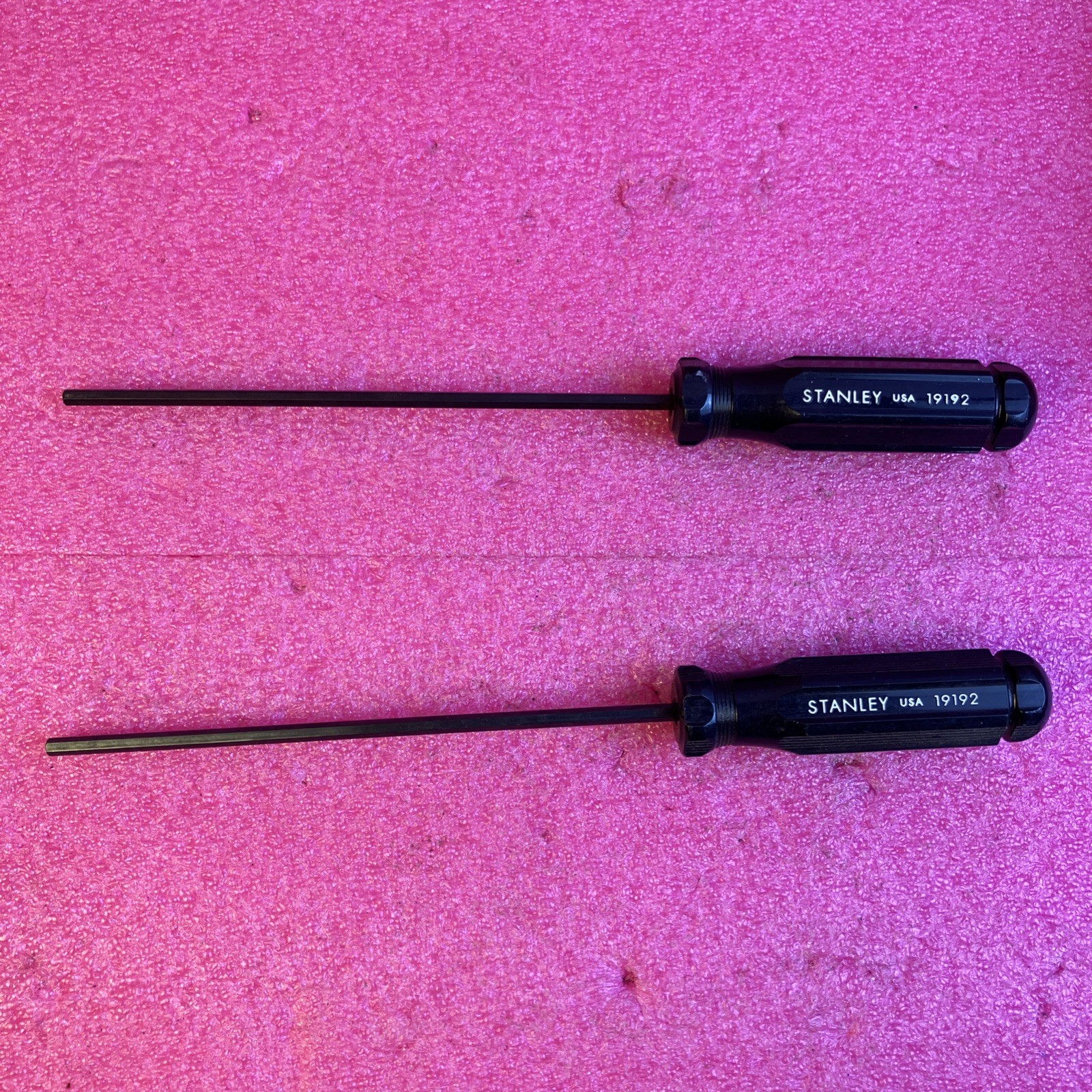 2pcs STANLEY 19192 5/32″ Hex Hole-In-Pin Allen Security Driver, Telephone, Cable
