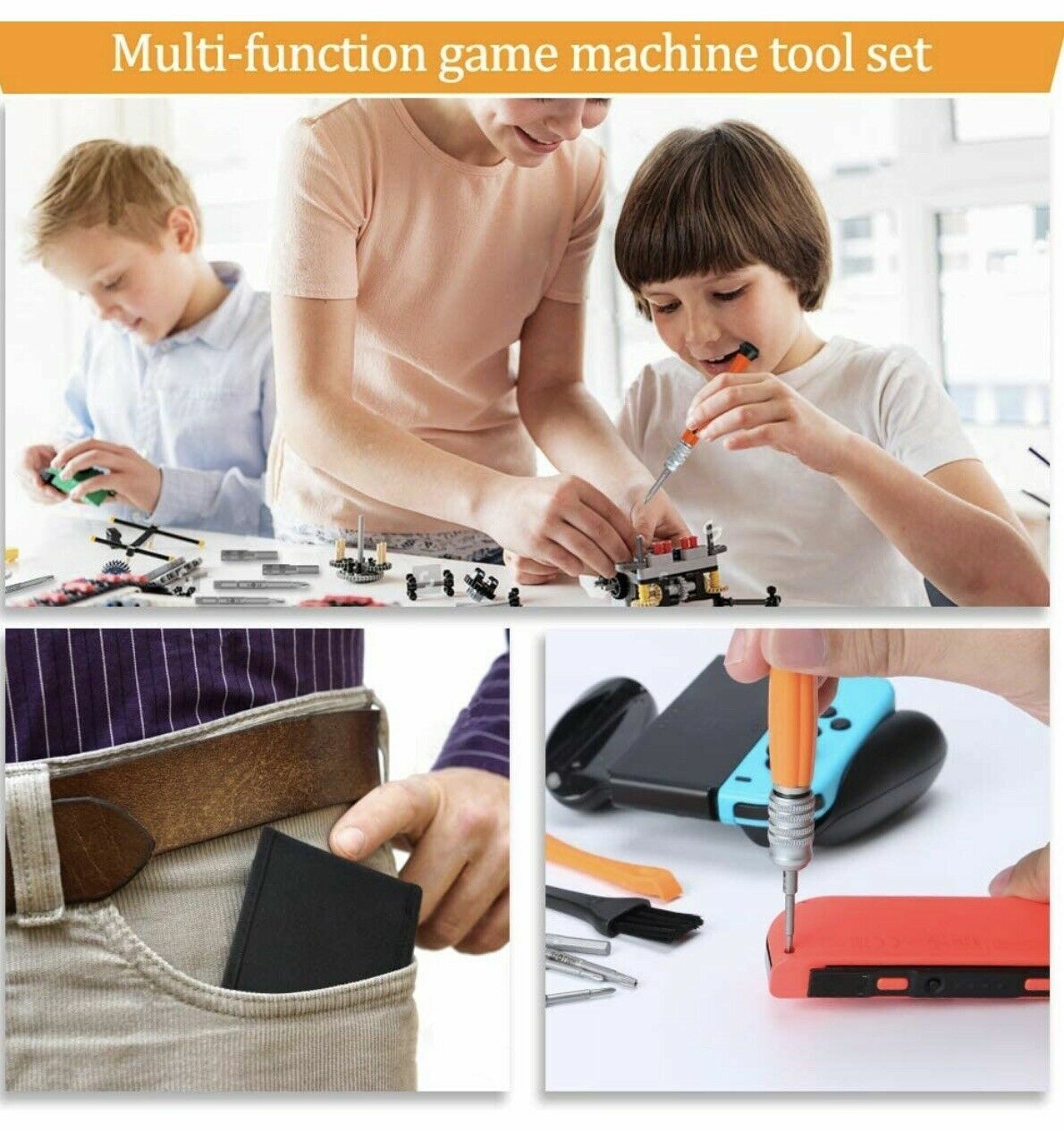 17Pcs Tool kit Security Nintendo Switch Xbox 360 PS4 Console Controller Joycon 1