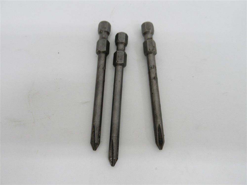 Apex 491-A, #1 Phillips Power Drive Bit, 1/4″ Hex, 2-3/4″ Long, 3 Pack