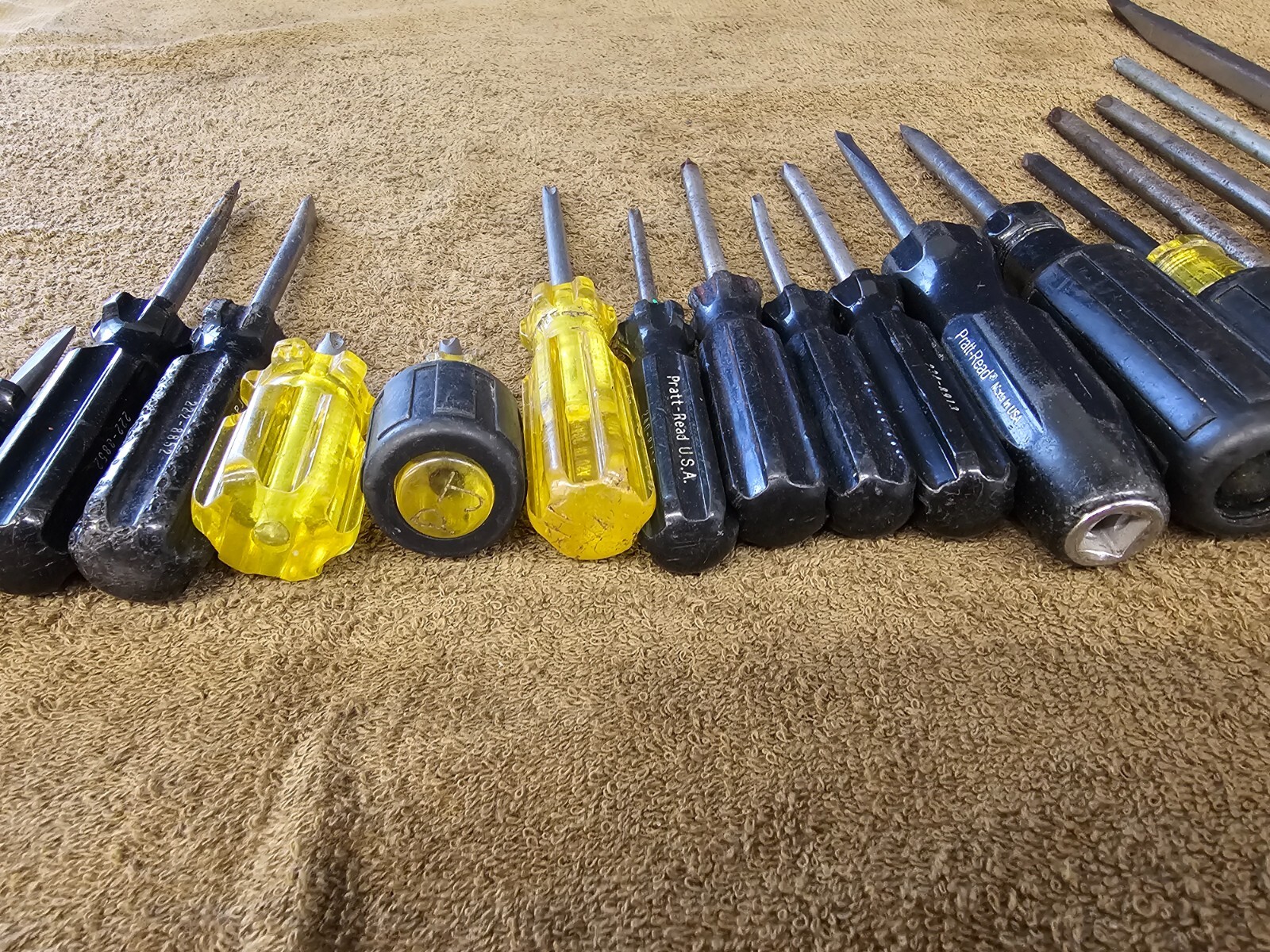 21 Pratt Read Crescent Screwdriver Set Slotted Phillips Flat Head Tip Long Short