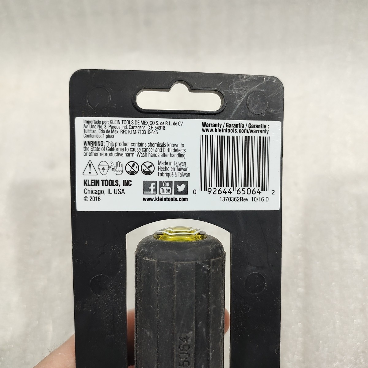 Klein Tools 65064 Driver Set – 2 In 1 1/4″ And 5/16″ Magnetic Nut Driver NEW