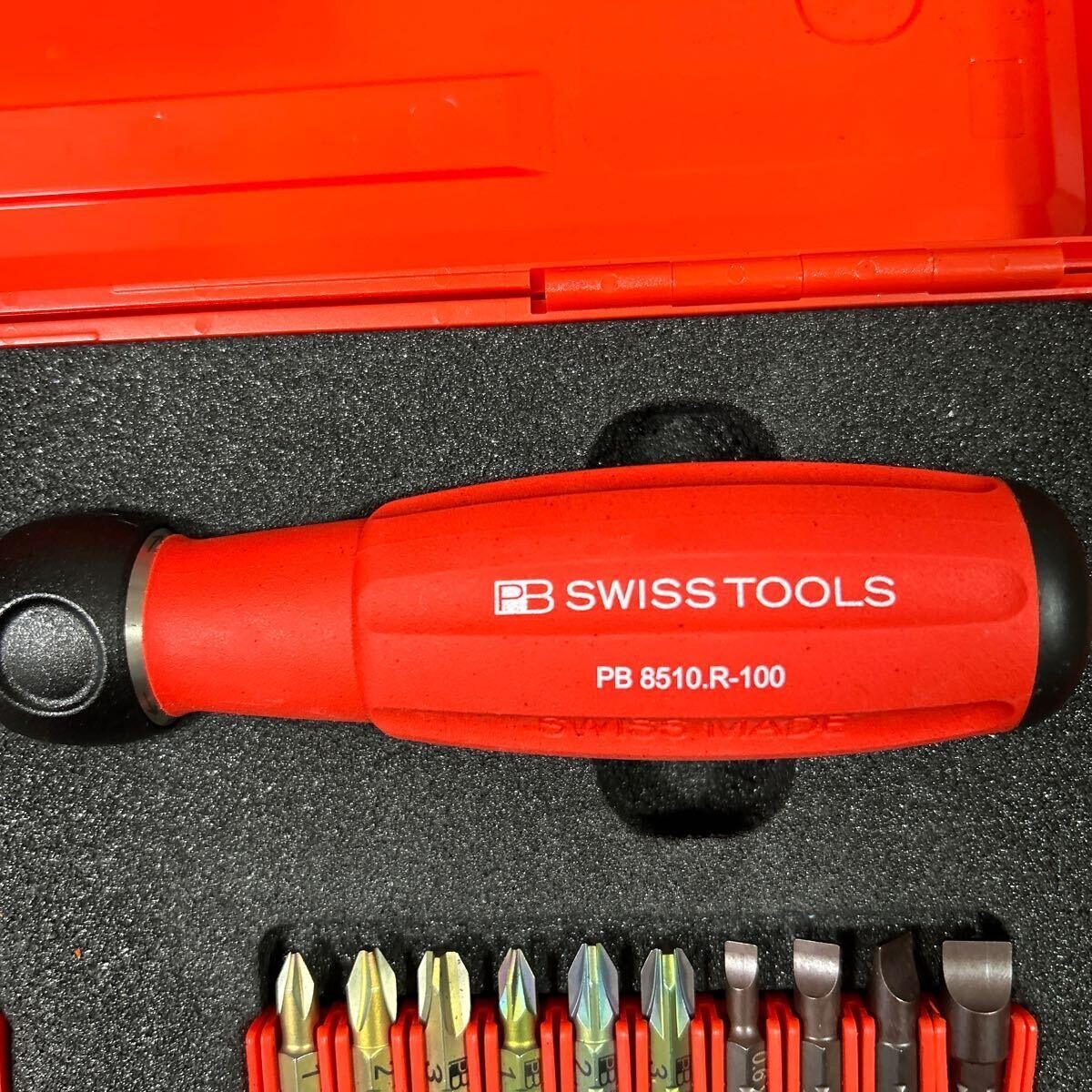 PB Swiss Tools Ratchet Driver Set 8510R-100 Set DIY Carpenter Repair Tool Red JP