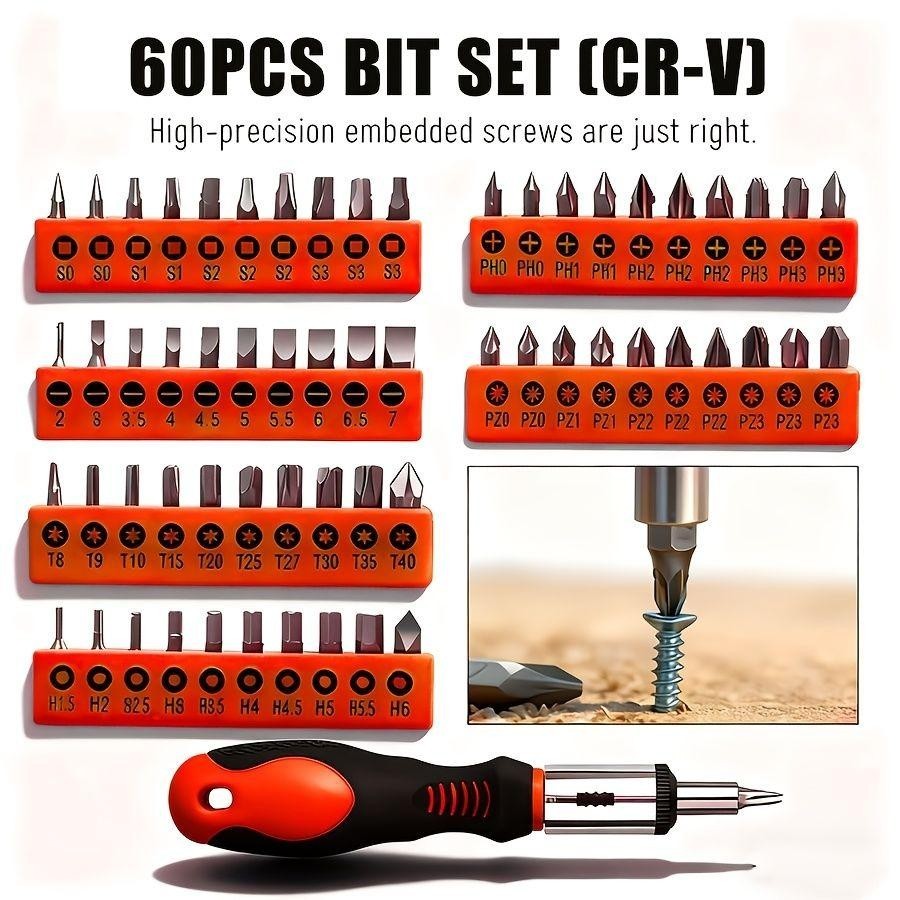 100-piece insulated magnetic screwdriver tool set with plastic stand, suitable f