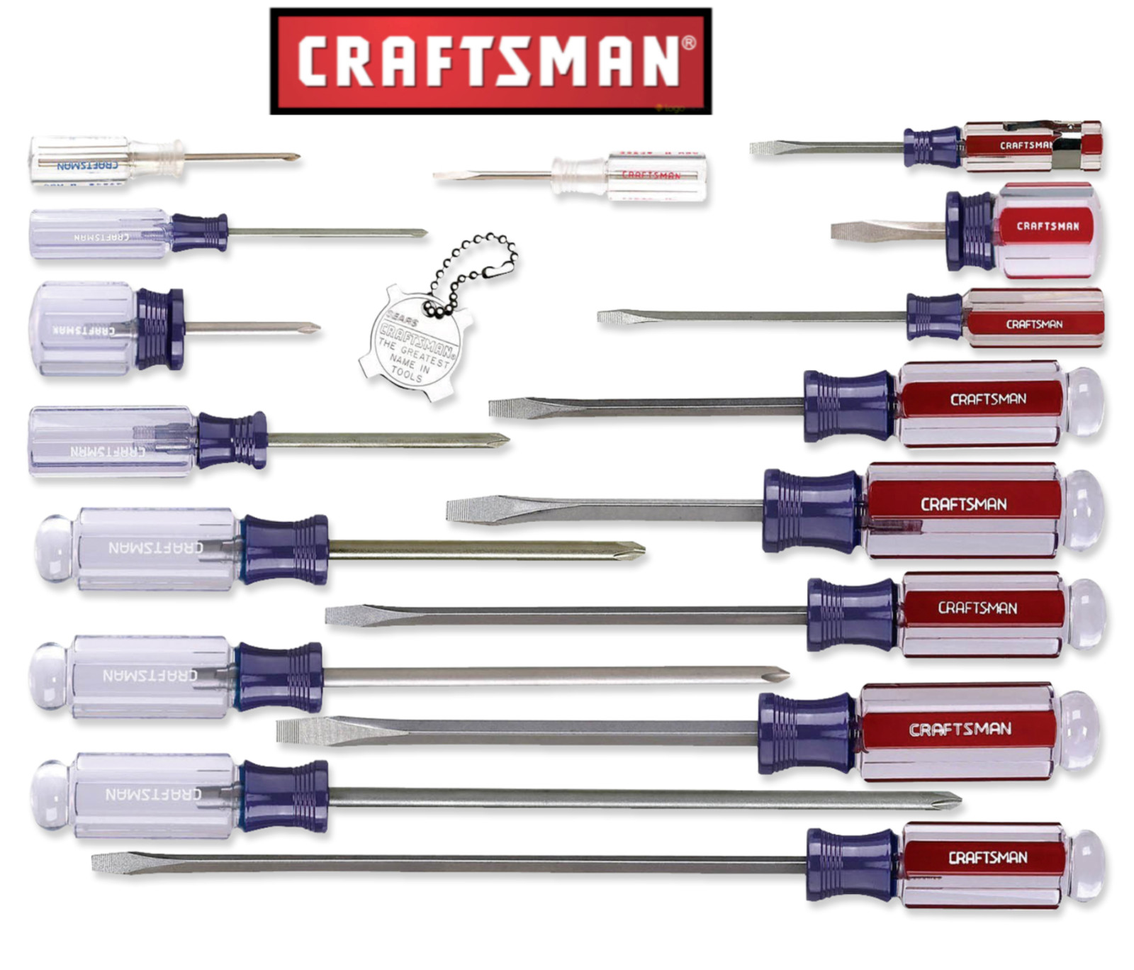 Craftsman Screwdriver Phillips or Slotted/Flat Choose Size -NEW-Fast Shipping