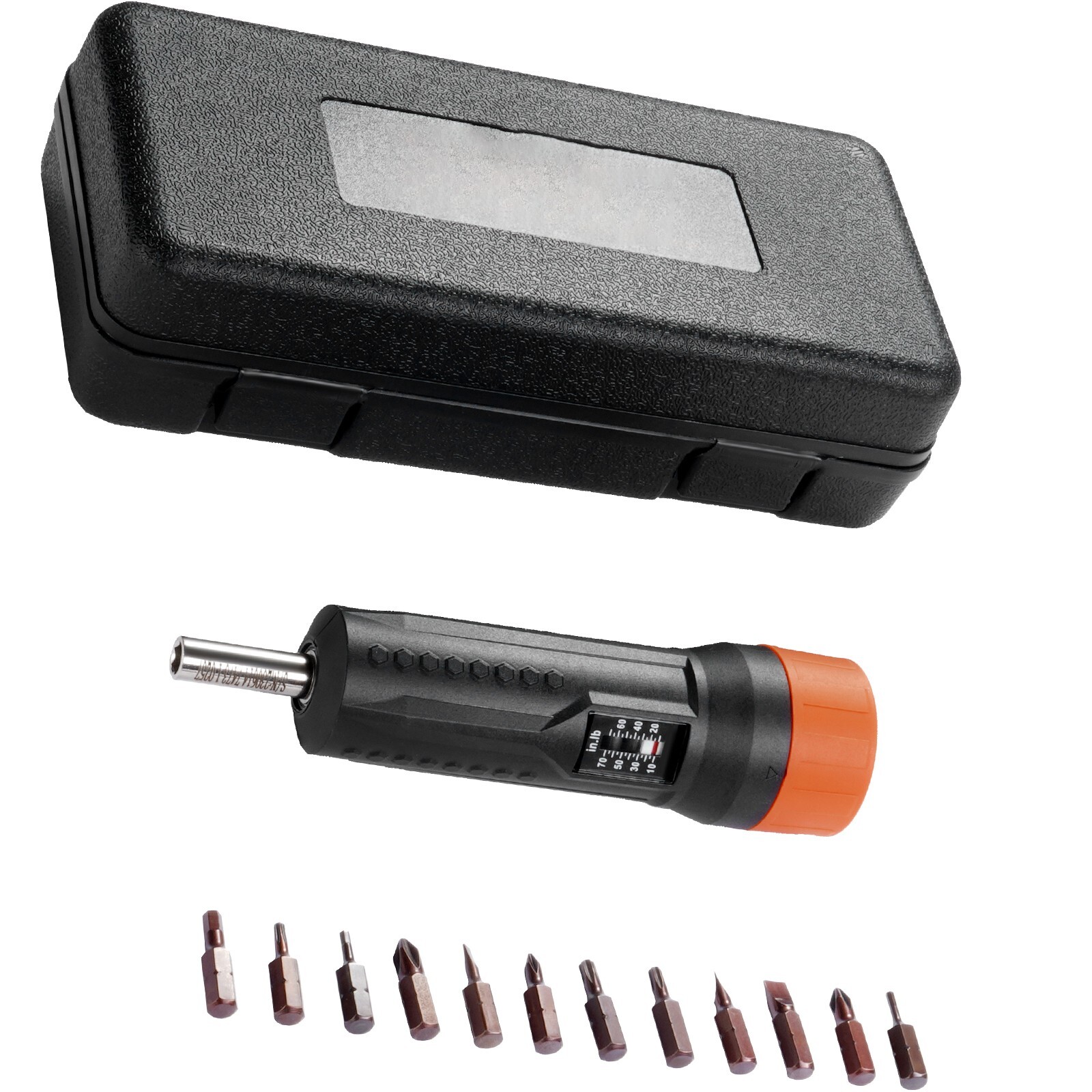 Torque Screwdriver 1/4″ Range 10-70 in/lb w/ 1 in-lb Increment View Window
