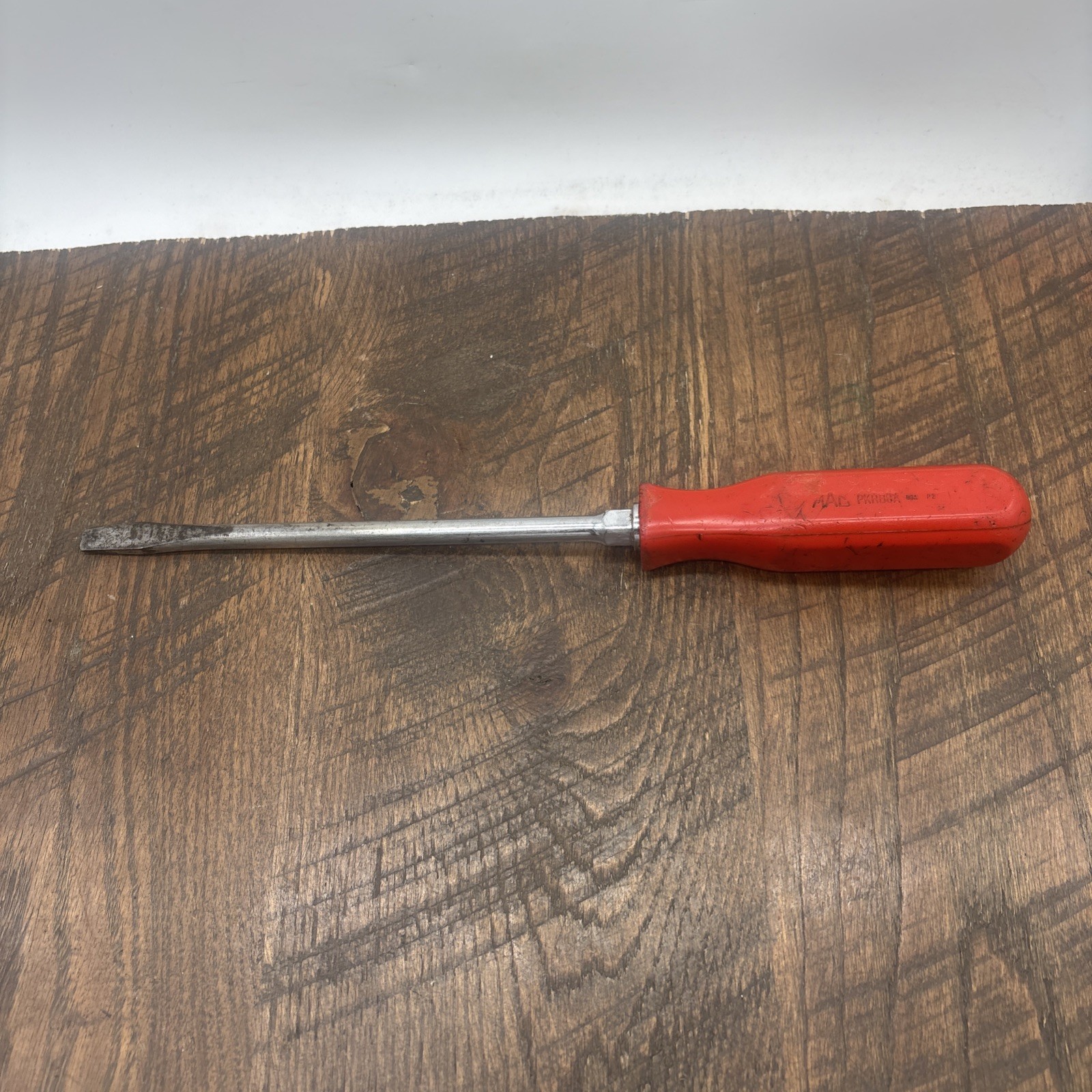 MAC Tools PKRB8AR Flat Head Slot Screwdriver Drive Driver USA Made Long 8″ Used