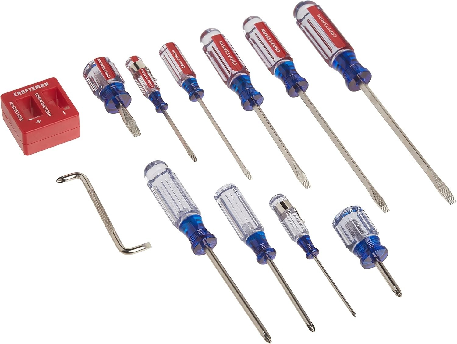 Brand New Screwdriver Set Assorted 12PC Blue Red Silver