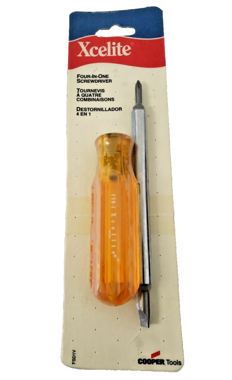 Xcelite FSD1V 4-in-1 Screwdriver with 3-1/16″ Shaft
