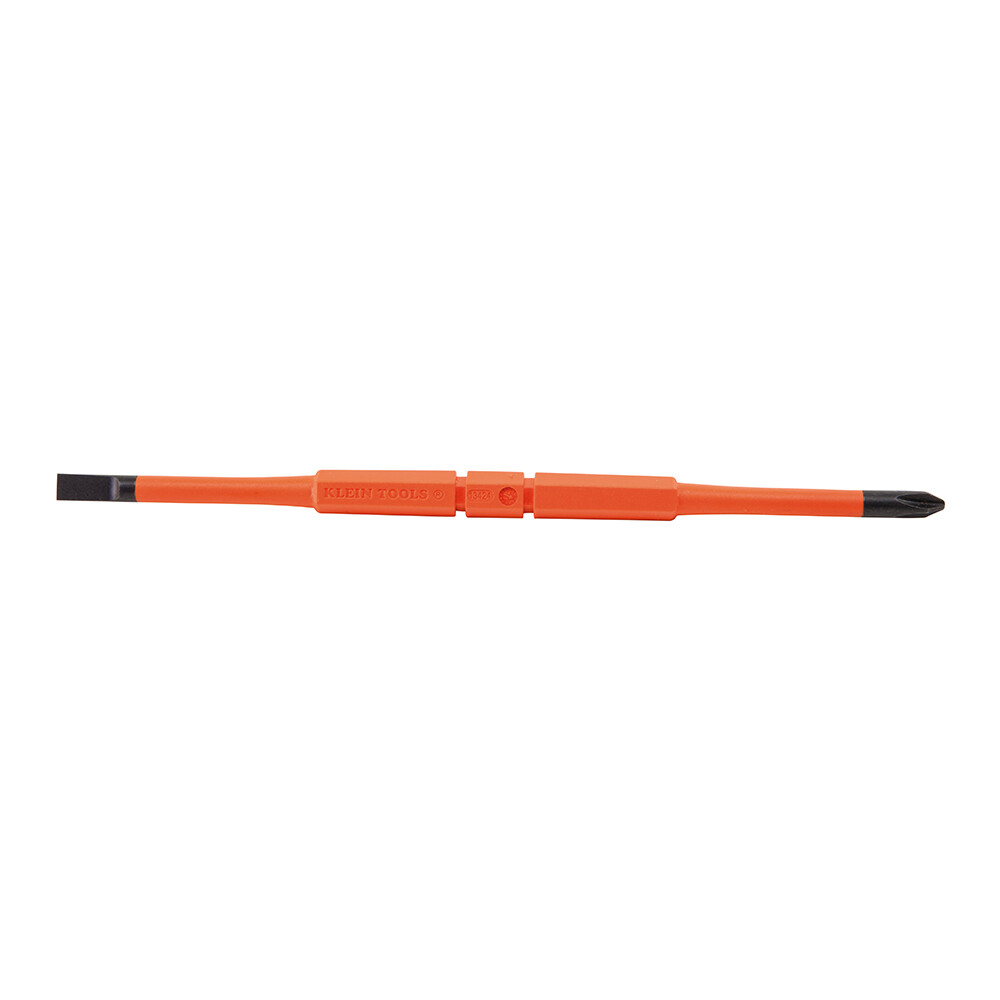 Klein Tools 32293 Flip-Blade Insulated Screwdriver, 2-in1, Ph Bit #2, Sl Bit 1/4