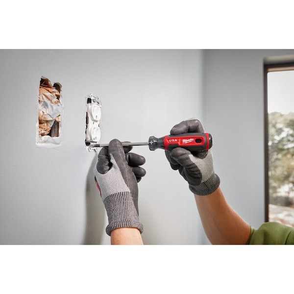 Milwaukee Tool Mt203 6 In. No 3 Phillips Cushion Grip Screwdriver (Made In Usa)