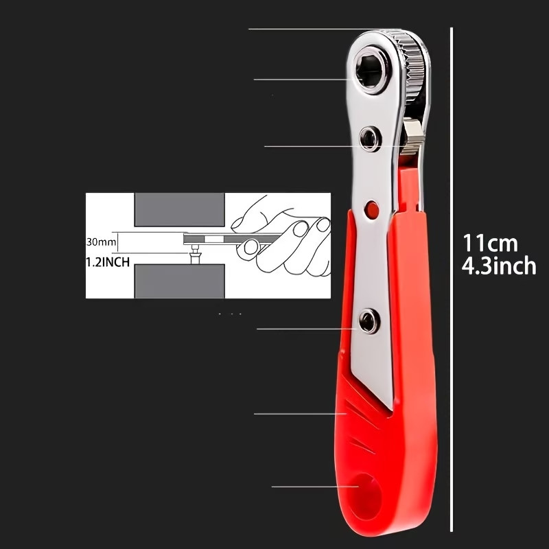 36-Tooth Mini Ratchet Screwdriver Set w/L-Shaped Wrench – Steel Multi-Bit Tools