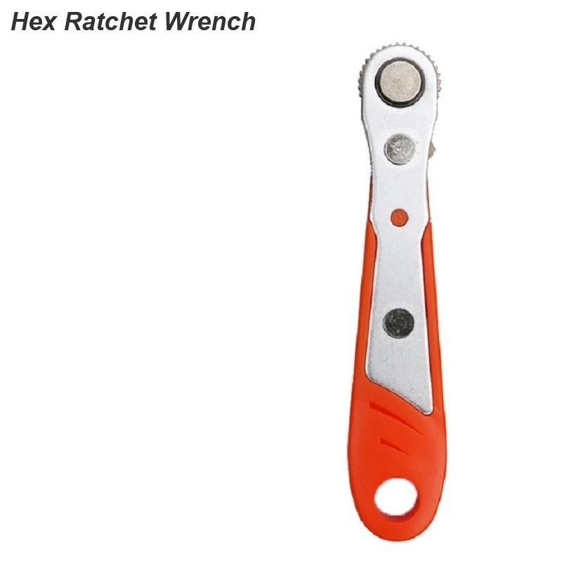 Ratcheting Right Angle Screwdriver 90° Offset Hex Drive Profile Tight Space Tool