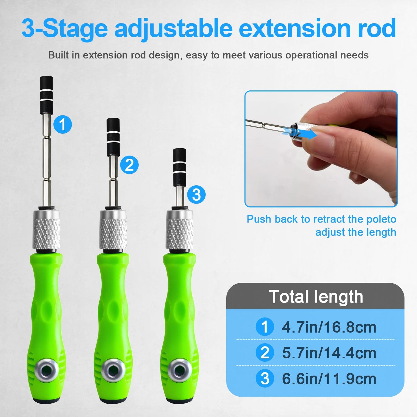 32 in 1 Small Precision Screwdriver Set, Zoikuloi Magnetic Mini Green