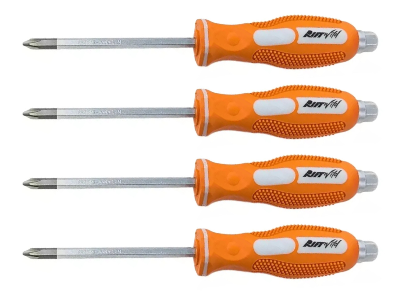 True JIS Metric Screwdriver #2 (Set of 4) Solid Tang Screw Driver Drivers BLEM