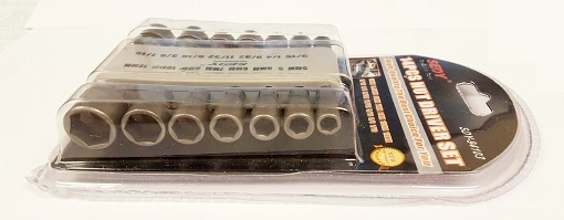 14pc Quick Change Power Nut Driver Set Hex Shank Metric Standard SAE Top Quality
