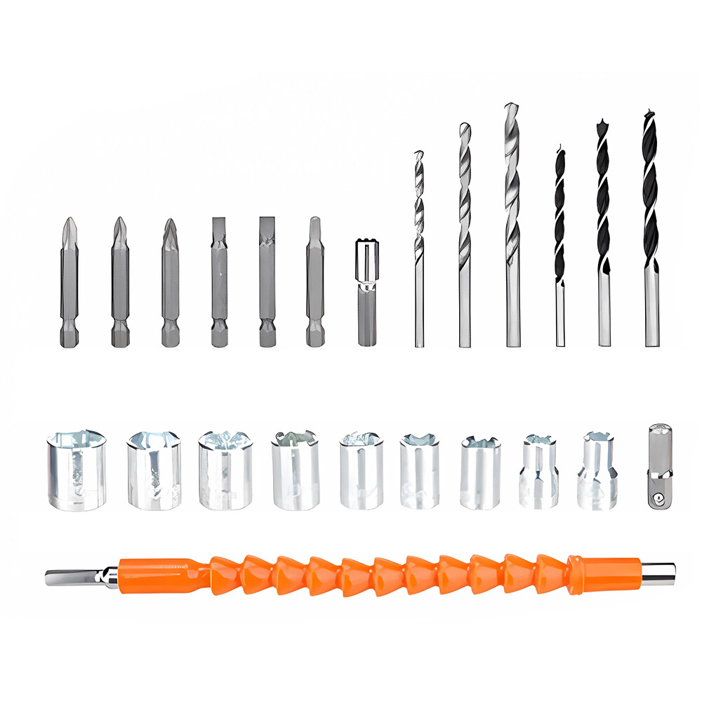 Electric Drill Cordless Fast Screwdriver Set Power Tool W/2 Battery&Charger A09