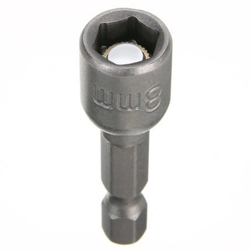 Hex Magnetic Power 8Mm 5/16 Socket Adapter Drill Bit Nut Driver Set 1/4 Inch He