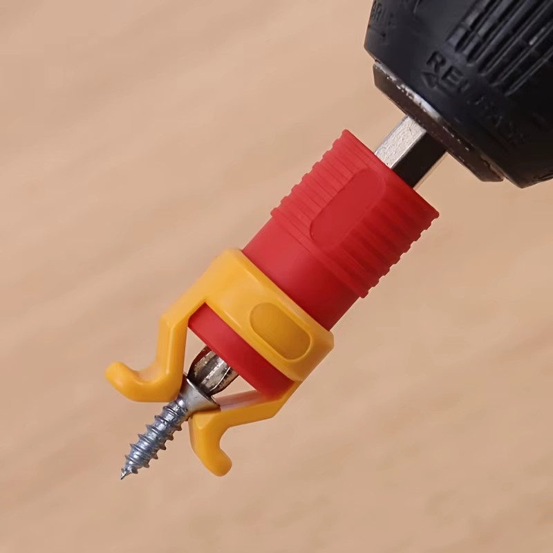 1 Piece Screw Holder, Plastic Woodworking Tool for Safety Screws and Drill Clamp