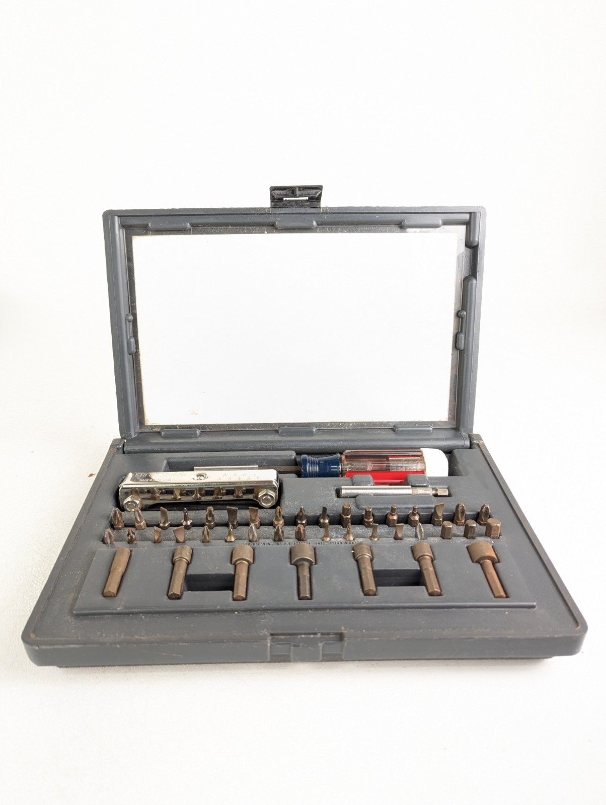 Sears Craftsman USA Magnetic Screwdriver Set 44 pc Flat Phillips Hex Key Case