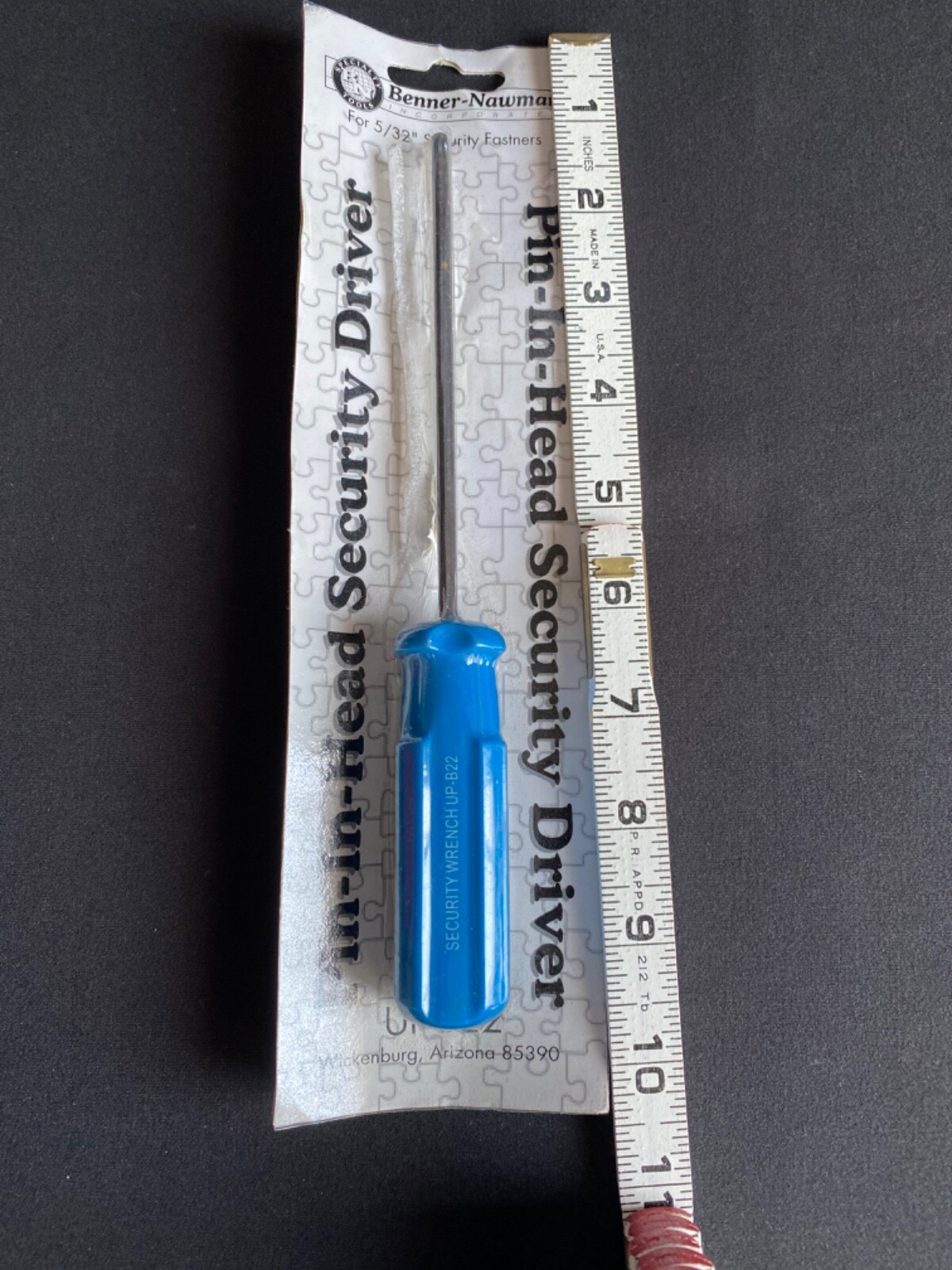 Benner-Nawman Pin-In-Head Security Wrench Driver UP-B22 For 5/32″