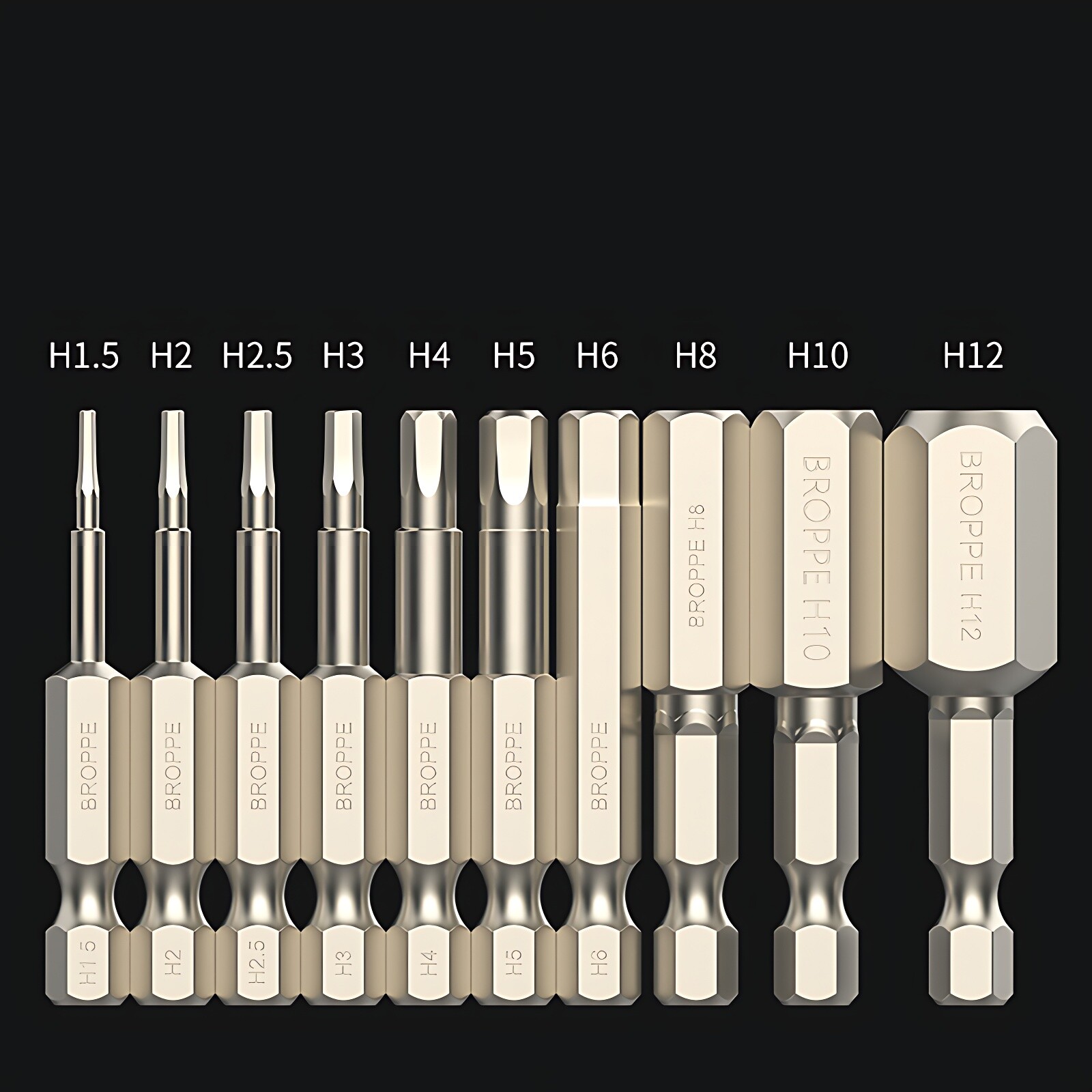 Hex Key Allen Bit Set Quick Change Connect impact driver power drill 50 75 100mm