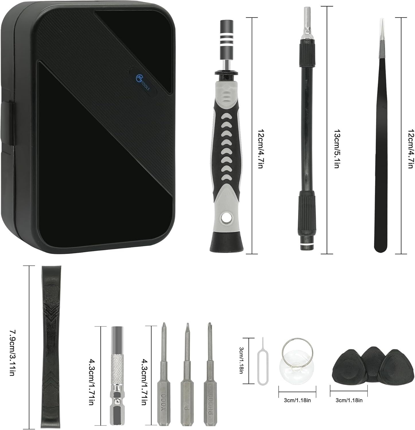Precision Screwdriver Set, 130 in 1 with 120 bits Repair Tool Kit, Screwdriver