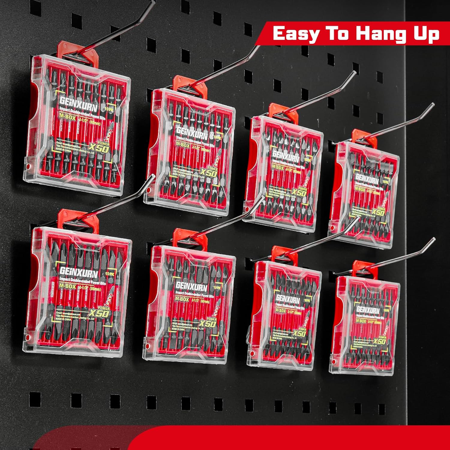 10Pcs SL1/4-PH2 Impact Double End Screwdriver Bit Set, 2.56 In. #2 Phillips/Powe