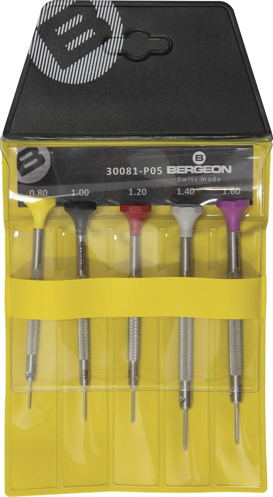 Bergeon 30081-P05 Stainless Steel Assortment Of 5 Screwdrivers – Swiss Made