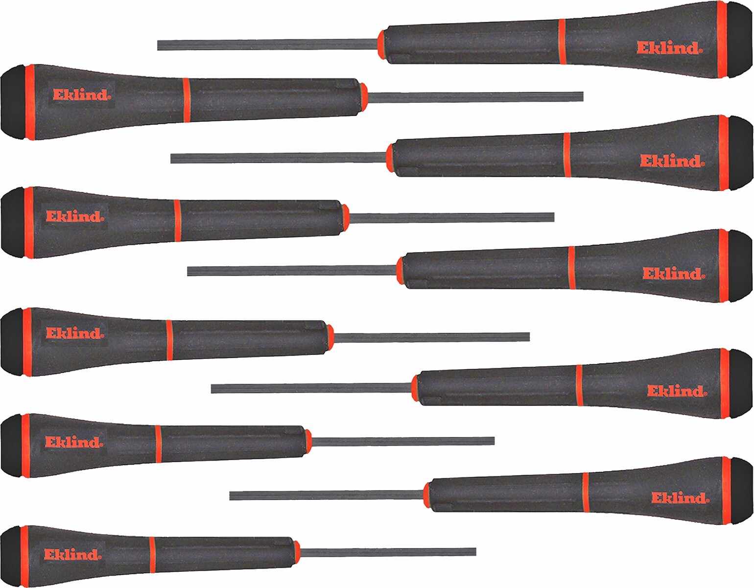 Eklind 10pc SAE Hex Screwdriver Set Sizes .028″-5/32 INCH Comfort Grip 92300 USA