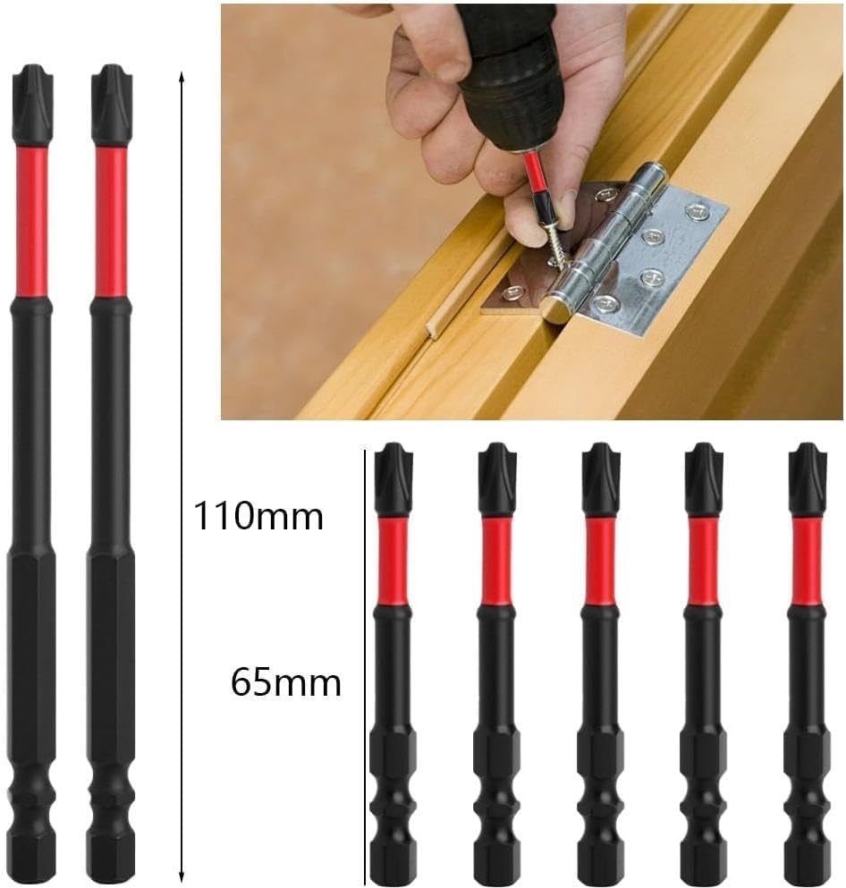10pc FPH2 Impact Screwdriver Bit Set S2 Steel Magnetic Hex Shank for Electrician