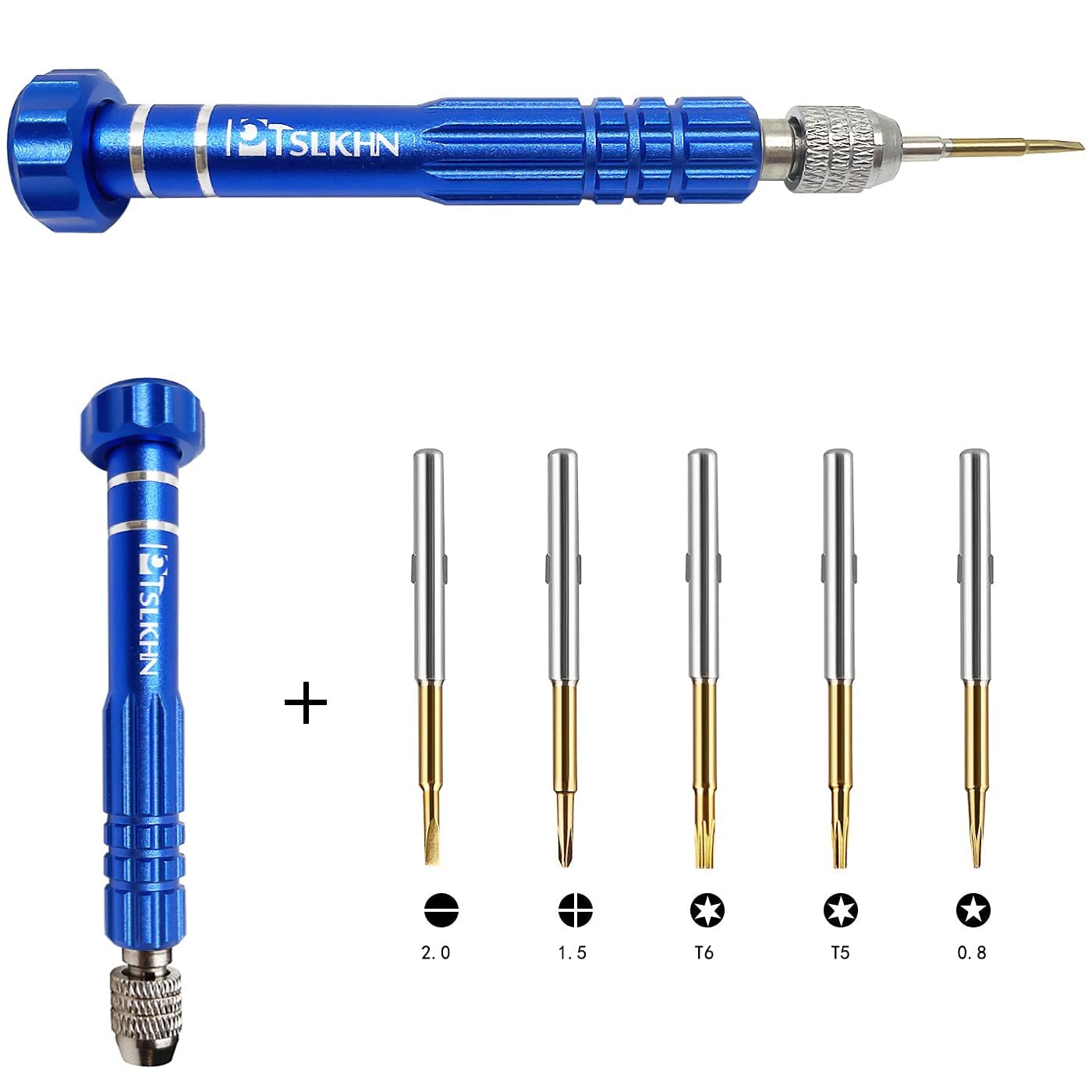 5 in 1 Magnetic Precision Screwdriver Set S2 Steel for Eyeglasses Electronics