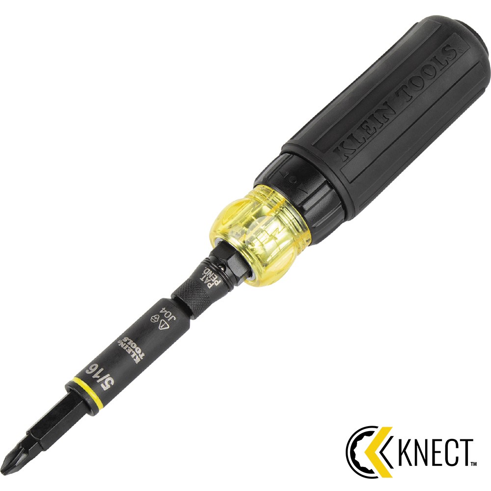 KLEIN 32500HDRT 11-in-1 Ratcheting Impact Screwdriver with Universal Handle