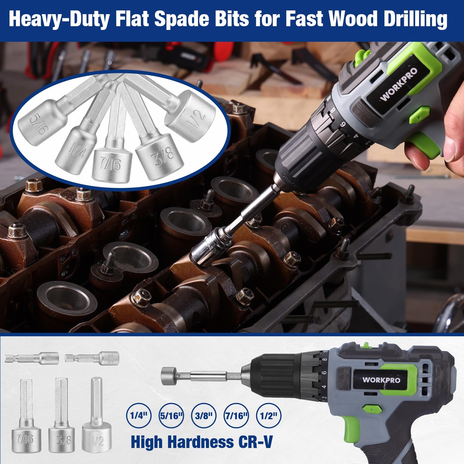WORKPRO Drill Bit Set, 120-Pieces Impact Driver Bits Set and Screwdriver…