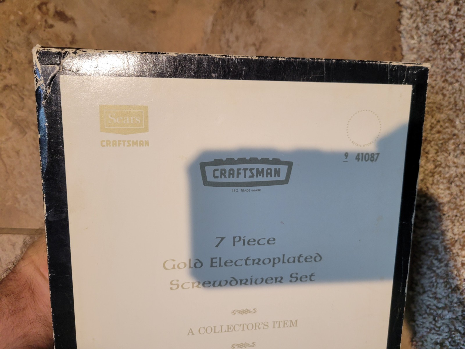 Craftsman 7 Piece Screwdriver Set Gold-Plated 41087 Hard To Find
