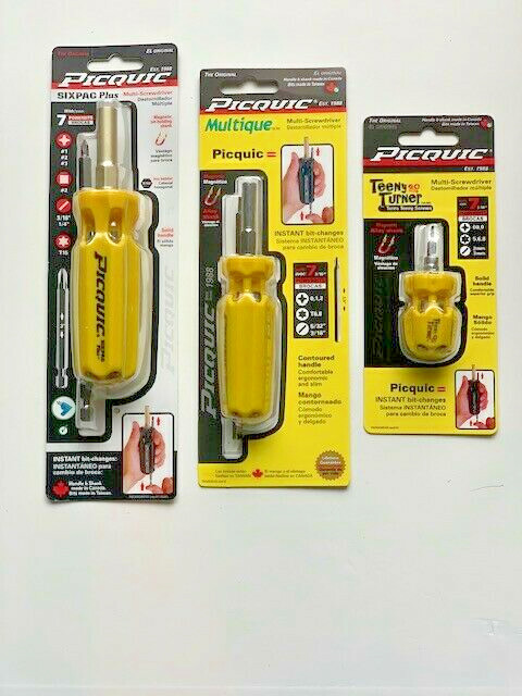PICQUIC Family Pack – SixPac Plus, Multique and Teeny Turner – “Process Yellow”