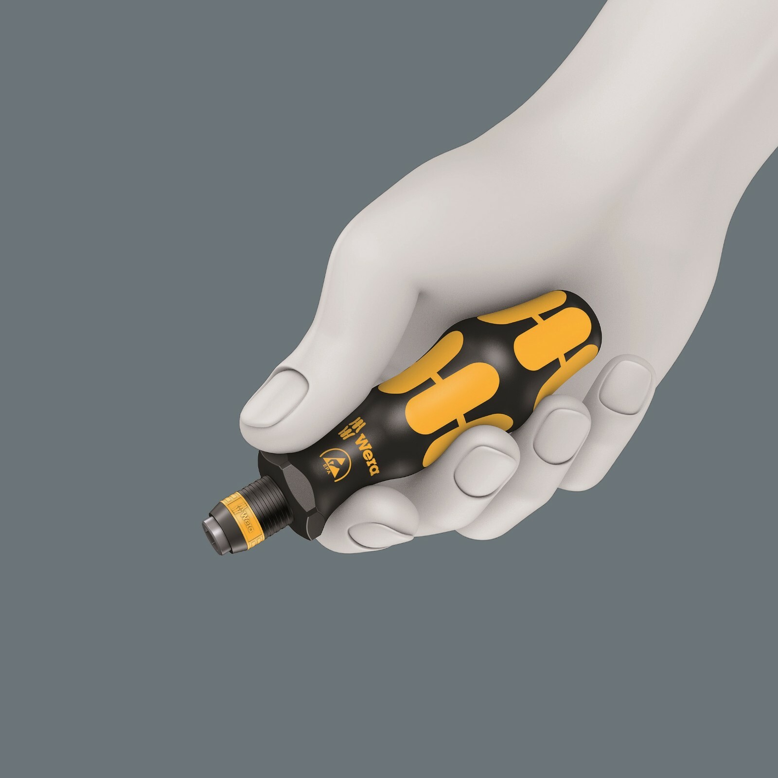Wera 816 R ESD Kraftform Kompakt Screwdriver With Rapidaptor Chuck 05051464001