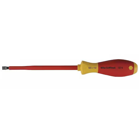 Wiha 32017 Insulated Slotted Screwdriver 5/32 In Round