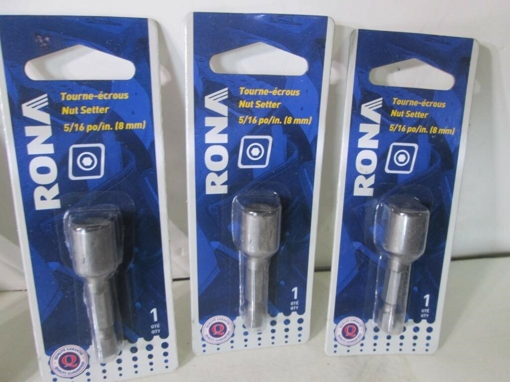 RONA NUT SETTERS & BITS LOT (See Photos for Details)
