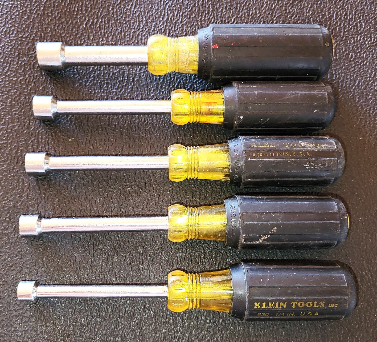 KLEIN Tools 5 Piece SAE Nut Driver Set Plus 2 Combination 6 Point Box Wrenches