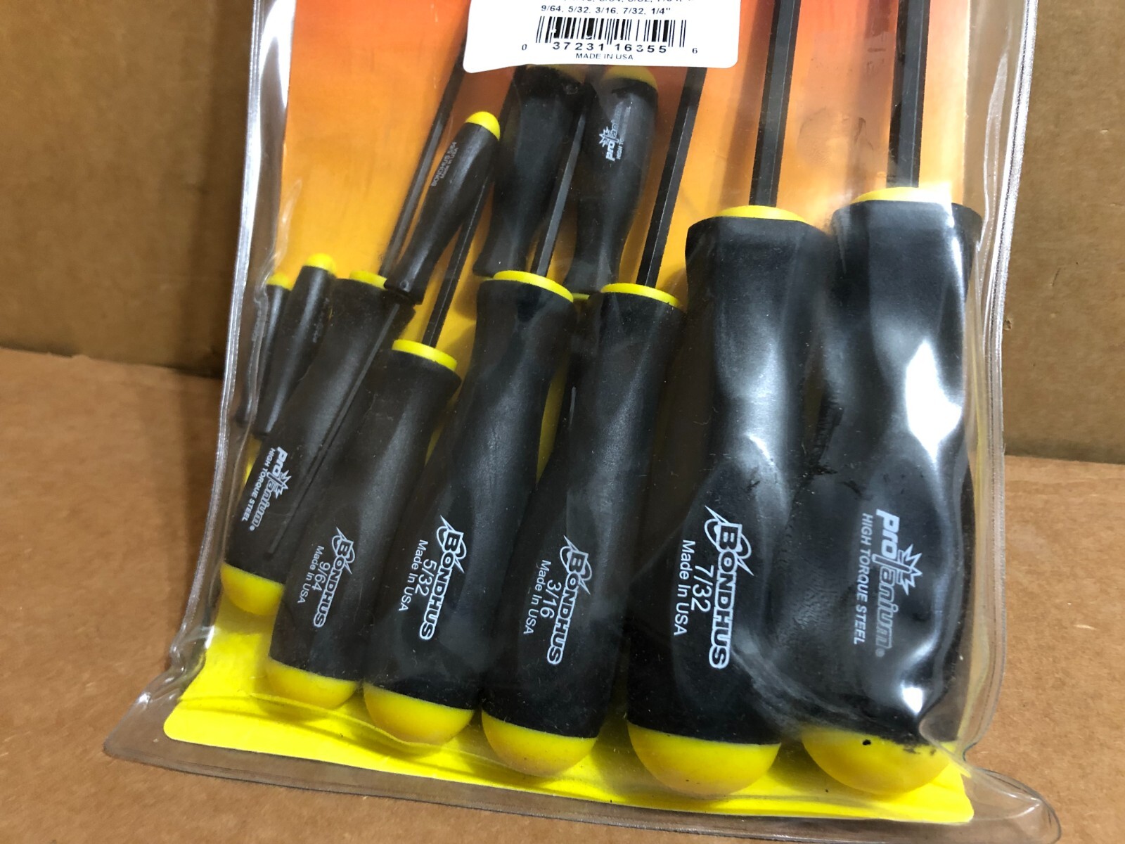 Bondhus 11pc Ball End Hex Screwdriver Set 16355 0.50-1/4″ MADE IN USA