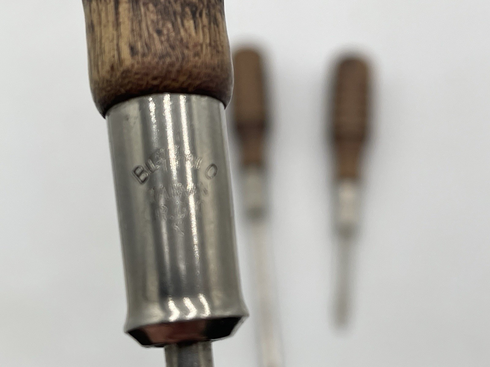 Set Of Buffalo Wood Handle Screwdrivers, Flat Slotted Phillips