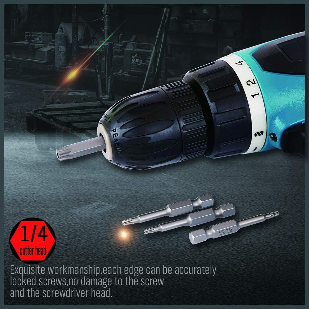 11PC Torx Bit Set Quick Change Connect Impact Driver Drill Security Tamper Proof