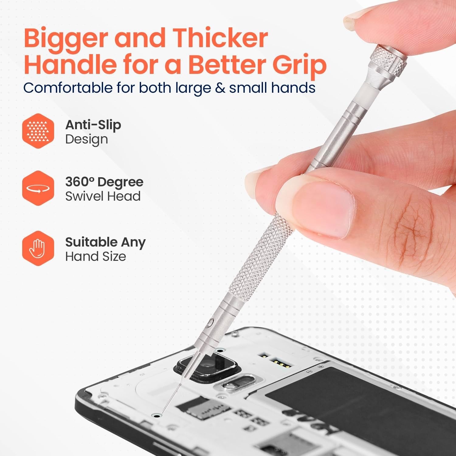 Versatile 10-Piece Stainless Steel Screwdriver Set – Repair Watches & Glasses
