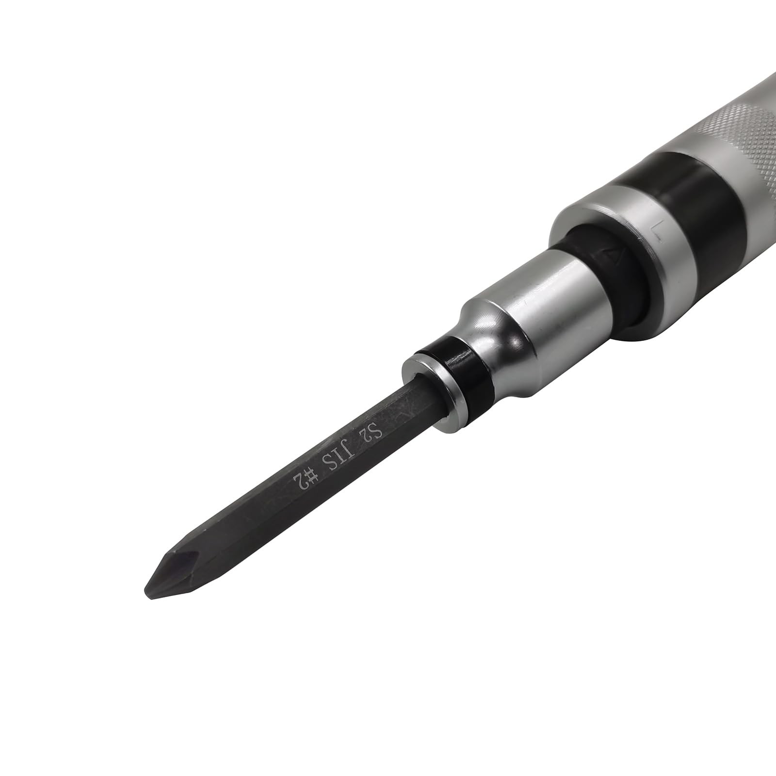 JIS B4633 Impact Screwdriver Bits For Driver, #1+#2+#3+SL8, Black