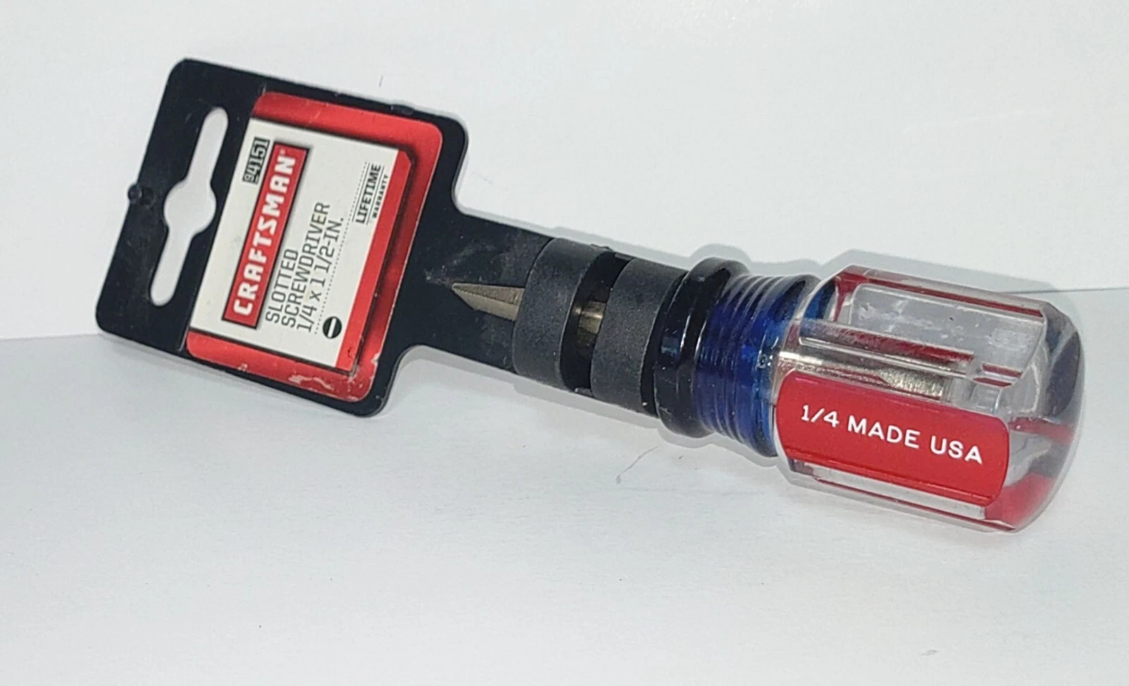 Craftsman Slotted Flathead Stubby Screwdriver 1/4″ x 1-1/2″ Made in USA 4151
