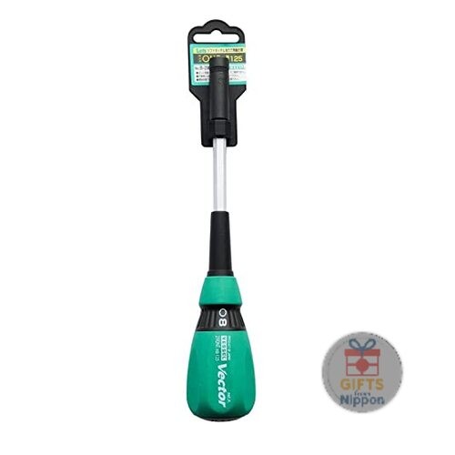 VESSEL Vector Nut Driver 14mm Hex Chrome Shaft Cushion Grip B-290NT New