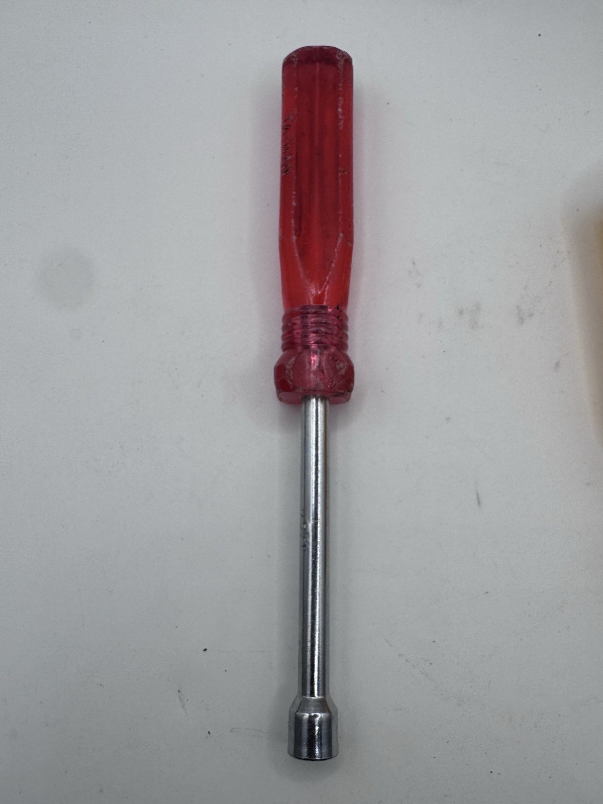 Vintage Taiwan Nut Driver Set 6pc Color Handle Hollow Shaft 1/4-1/2 Inch