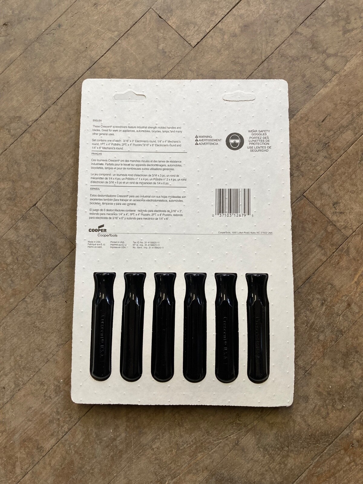 USA Made Crescent 6 pc Screwdriver Set NOS