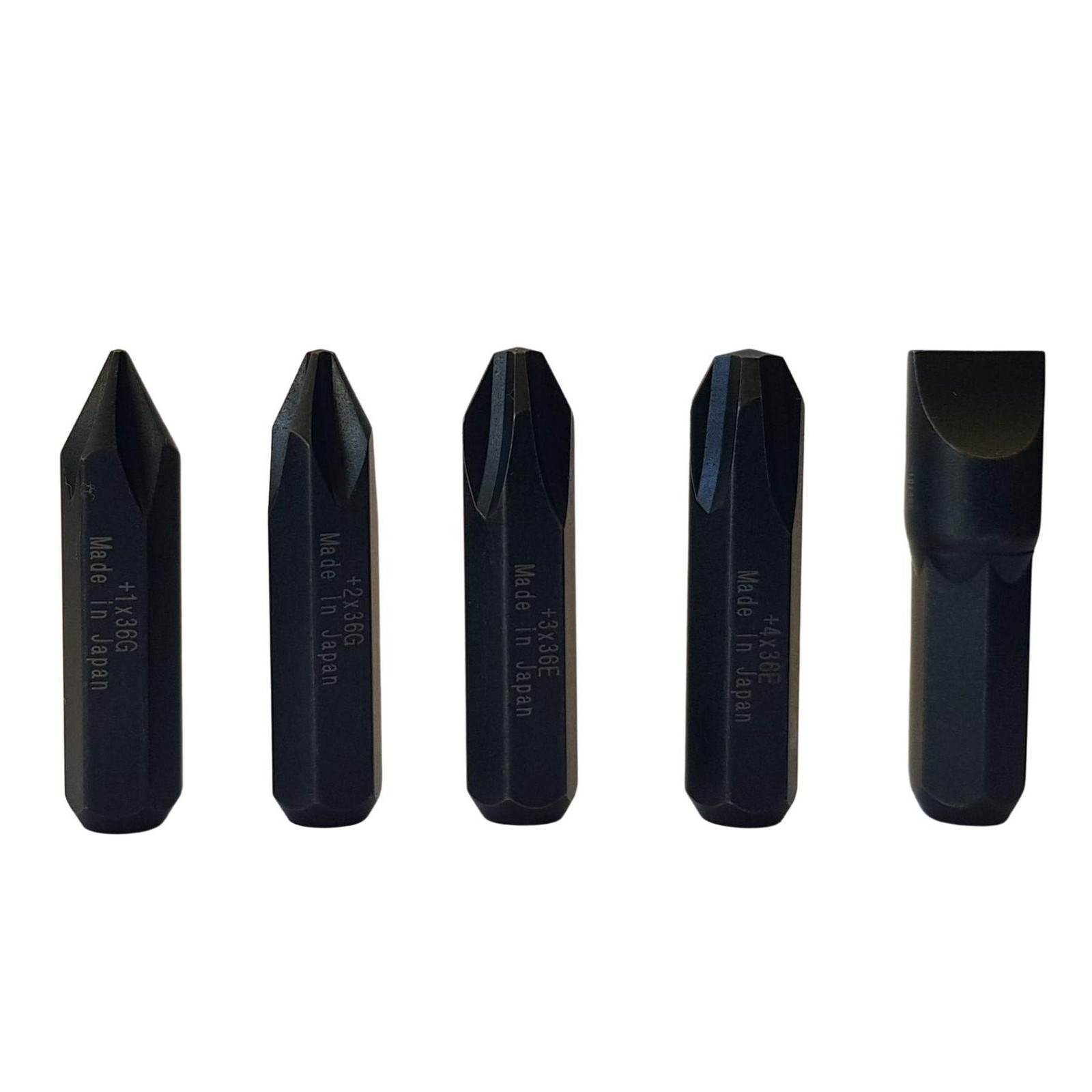 5/16″ JIS Impact Screwdriver Bits | Made in Japan | +1 +2 +3 +4-10 36mm long