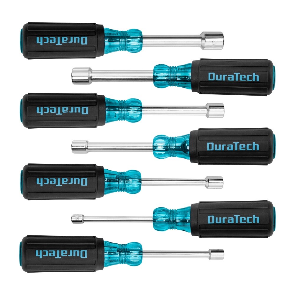 DURATECH 7PC SAE Nut Driver Set 11/32,3/8,3/16,1/4,5/16,7/16,1/2″ 1″ HollowShaft